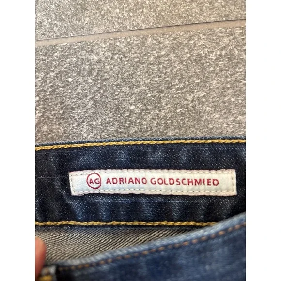 Adriano Goldschmied Jeans Womens 25 R Blue Tomboy Boyfriend Dark Wash Denim - Picture 2 of 16